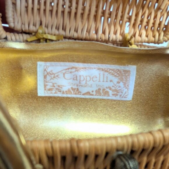 Vintage Cappelli Fish Shaped Wicker Purse - Picture 4 of 13